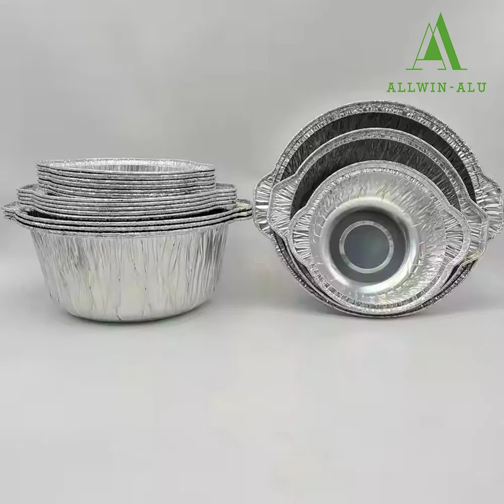 Hot Sale Disposable Cooking Steam Pot 5300ml Aluminum Foil Food Container with Foil Lid