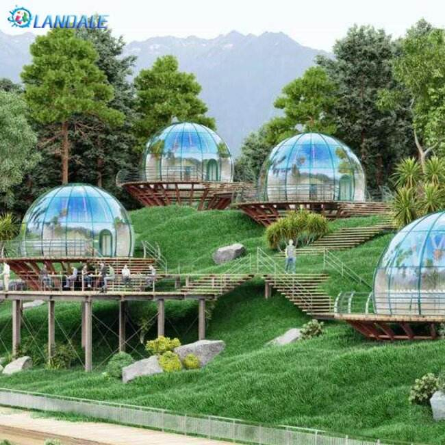 Polycarbonate Clear Yurt PC Dome Glamping Foam Tent Dream Home