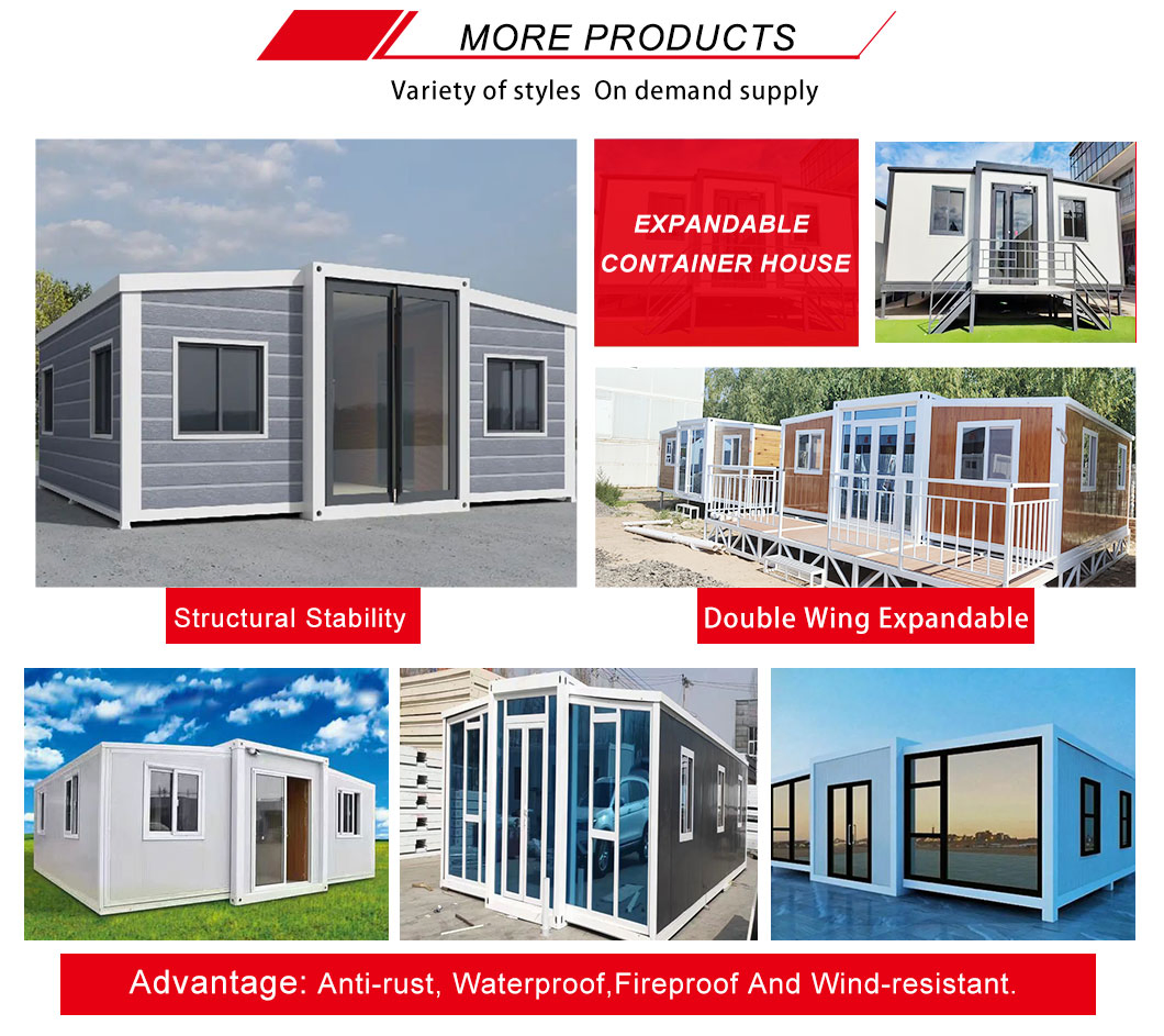 Three Bedroom Prefabricated House Modular House Expandable Container House