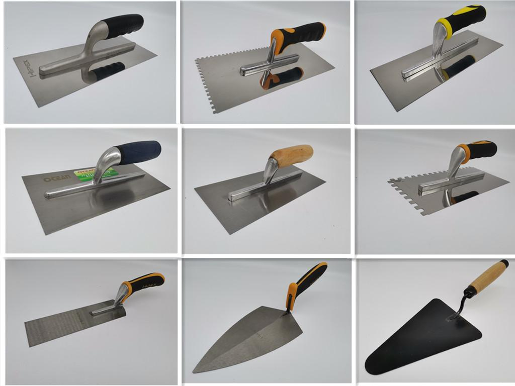 Wholesale Stainless Steel Plastering Trowel with Plastic Handle Bricklaying Trowel