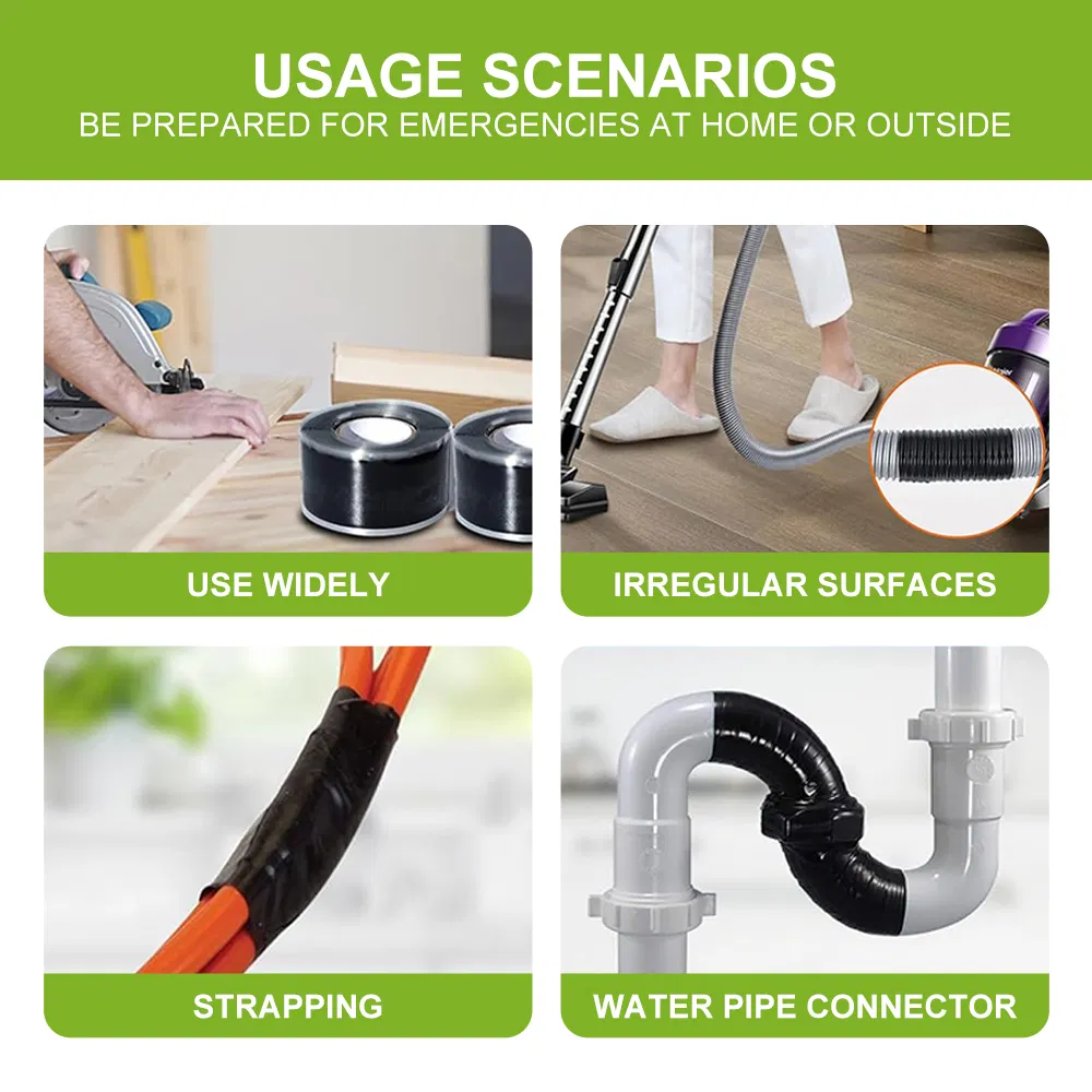 High-Temperature Resistant Silicone Rubber Self-Fusing Tape Self-Adhesive Tape for Extreme Environment Sealing