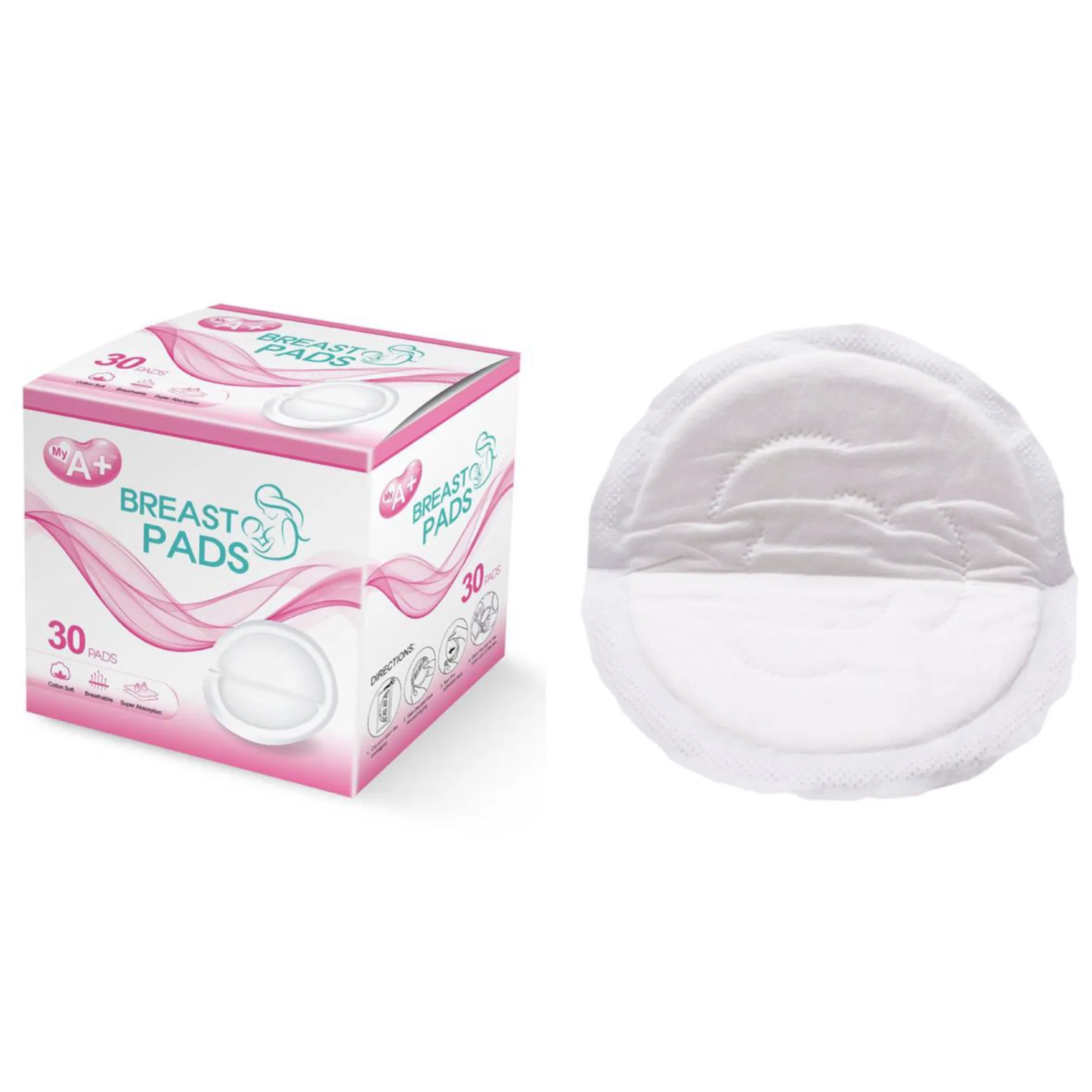 Factory Wholesale Maternity Cotton Breastfeeding Disposable Portable Thin Nursing Pads