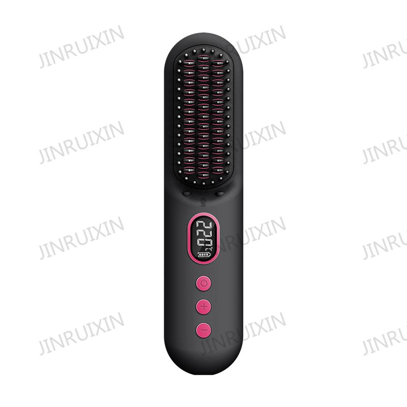 Cross-Border Do Not Hurt Hair Wireless Hair Straightener Negative Ions Mini Portable Fluffy Curling Dual Purpose Hair Straightener Negative Ions Hair Brush