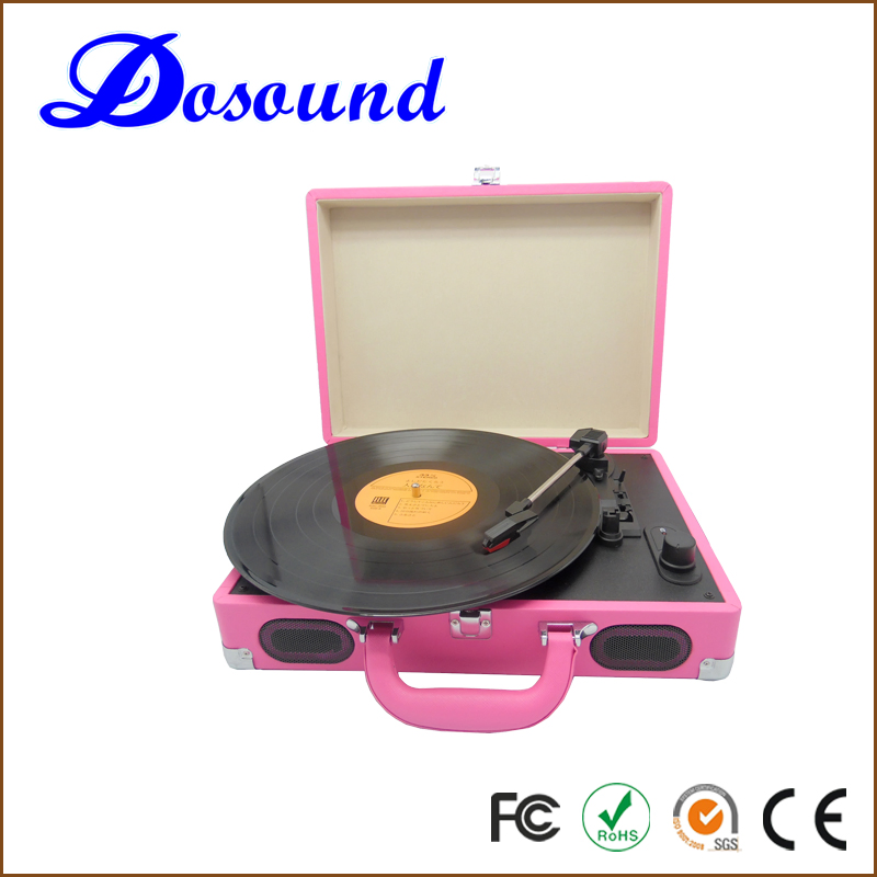 Premium Vinyl Record Player with Bluetooth Connectivity and Speakers
