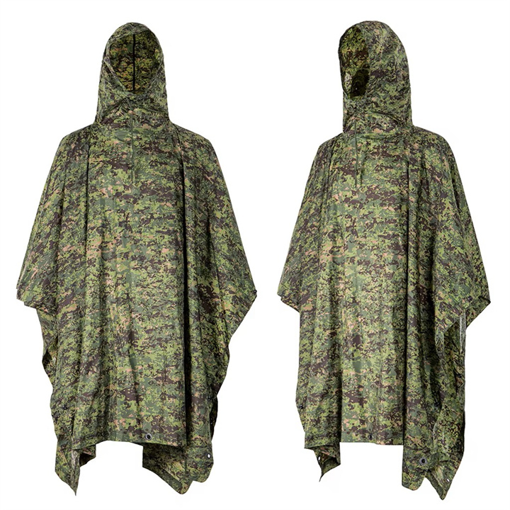 Premium Lightweight Waterproof Poncho for Solo Rain Protection