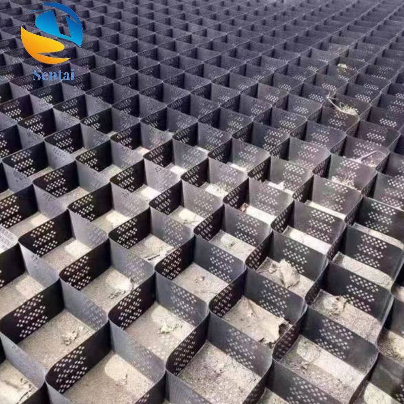 Strengthening HDPE High Strength Perforated Honeycomb Confinement System for Geogrid Chamber Roadbed and River Treatment Beenest Geogrid Room