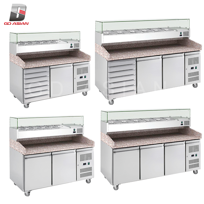 Stainless Steel Pizza Table for Commercial Kitchen