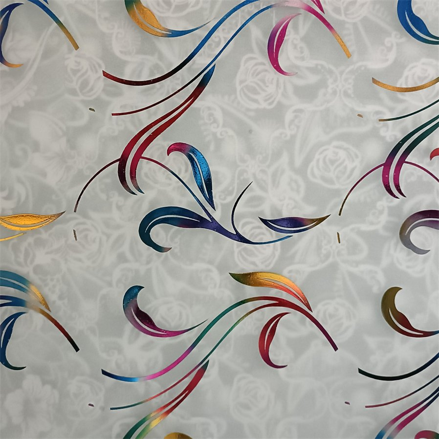 New Products Golden Color-Changing Double Side Acid Glass for Building