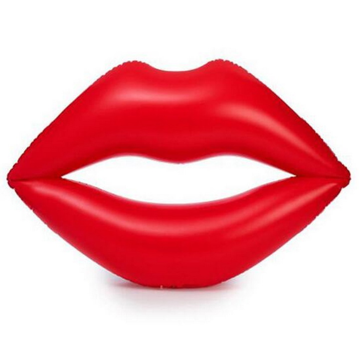 Custom Water Beach PVC Lip Air Mattress