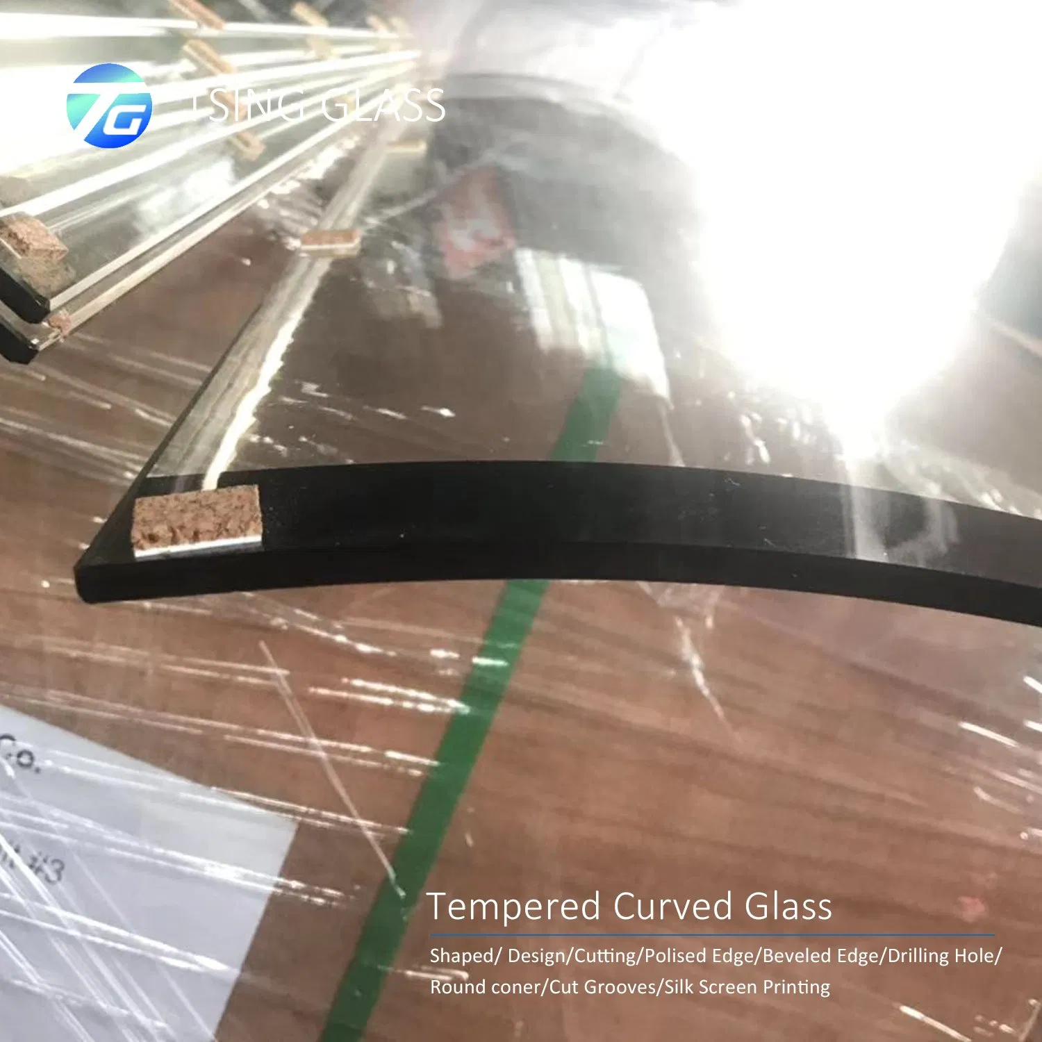 Clear Toughened Tempered Curved Glass Flat Glass Bent Glass for Windows Door Shower Room Glass Railing Fence Furniture