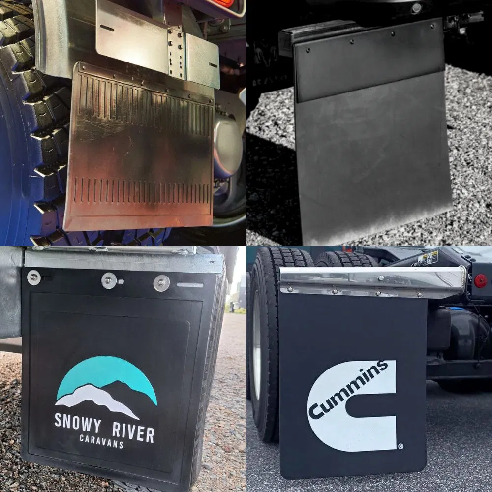 Тяжелый резиновый брызговик для грузовика с рельефным логотипом