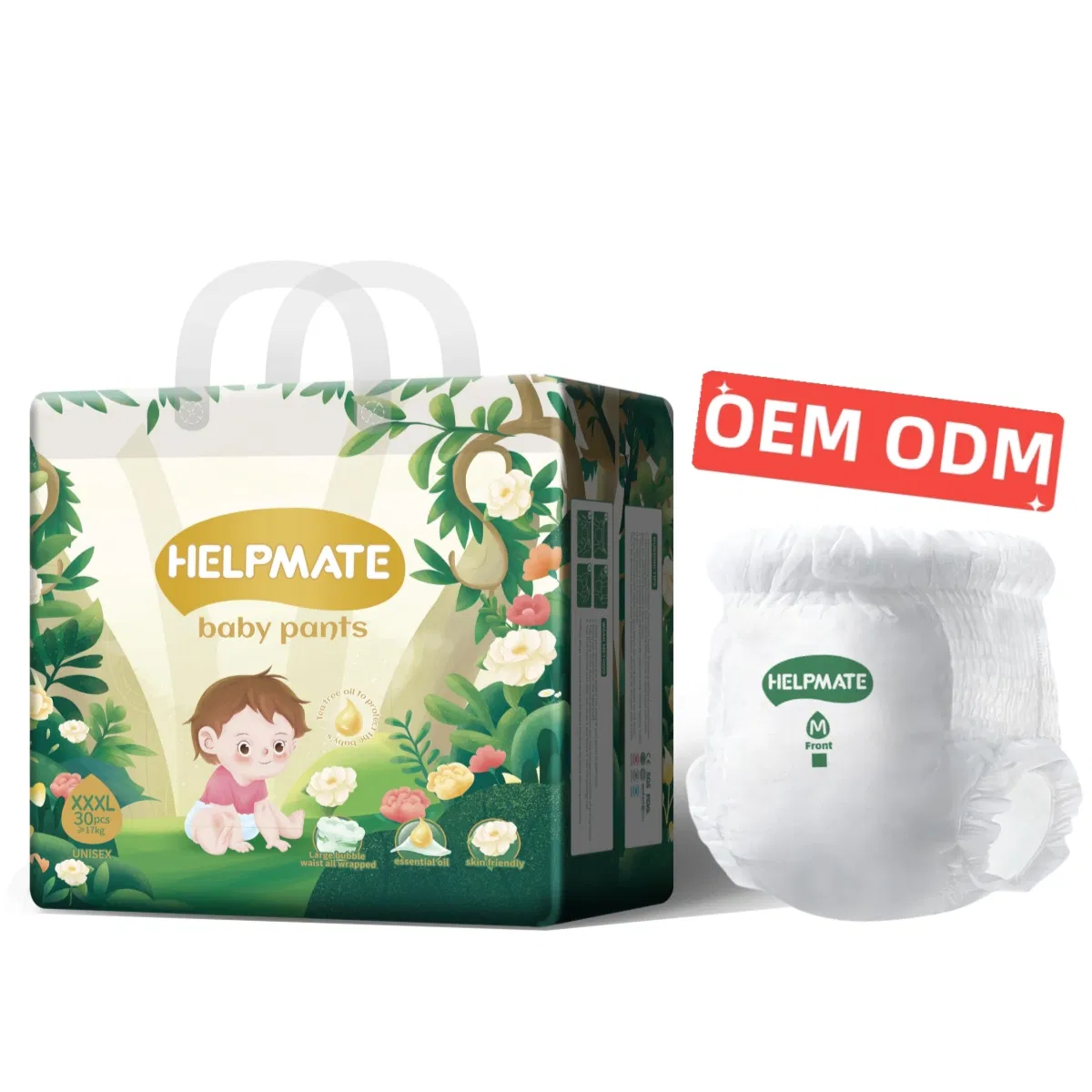Детские подгузники-трусики Disposable Helpmate