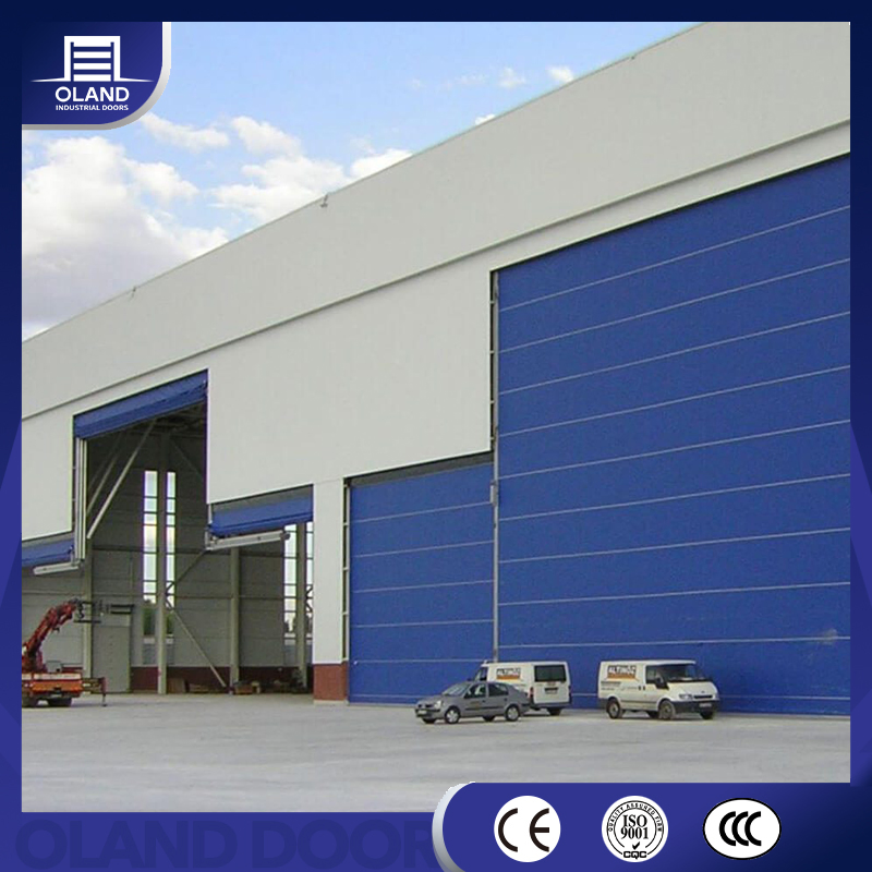 High Quality Windproof PVC Fabric Hangar Door Automatic Customized Size Mega Fabric Doors Flexible Giant Mining Hangar Door for Airport or Workshop Warehouse