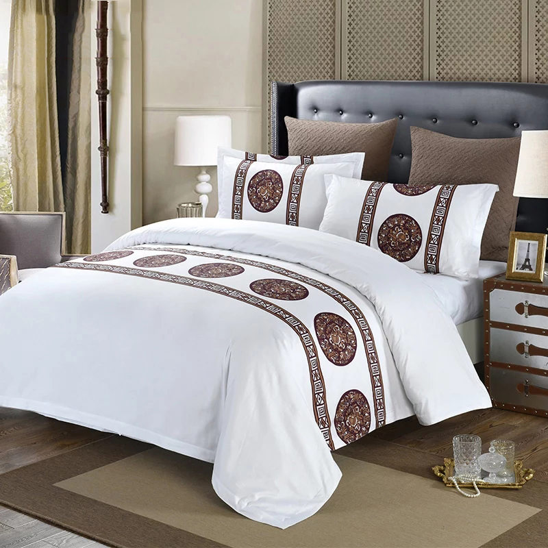Polyester Cotton Home Printed Bedding Set Hotel Bed Linen