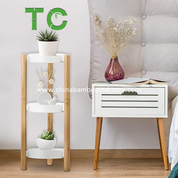 Cheap Price Bamboo Plant Stand Indoor 3 Tier Tall Corner Plant Stand - Flower and Plant Display Rack - Pot Holder Shelf