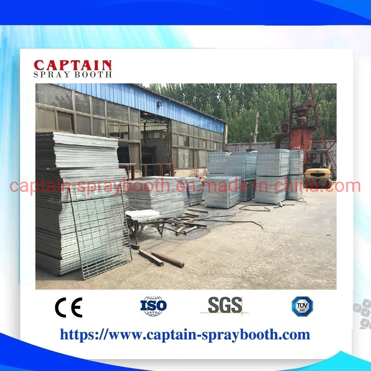 ISO Hot DIP Galvanized Steel Grate Wall Fence