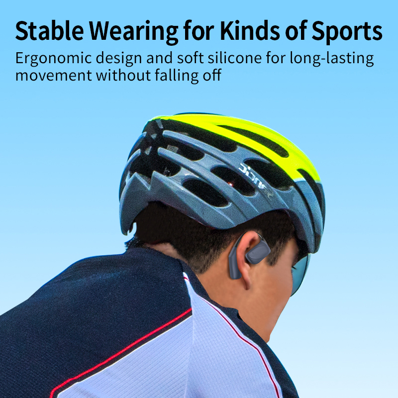 Open Ear Bluetooth Earbuds Wireless Earphones Lightweight Silicone Material Ear-Hook Headset