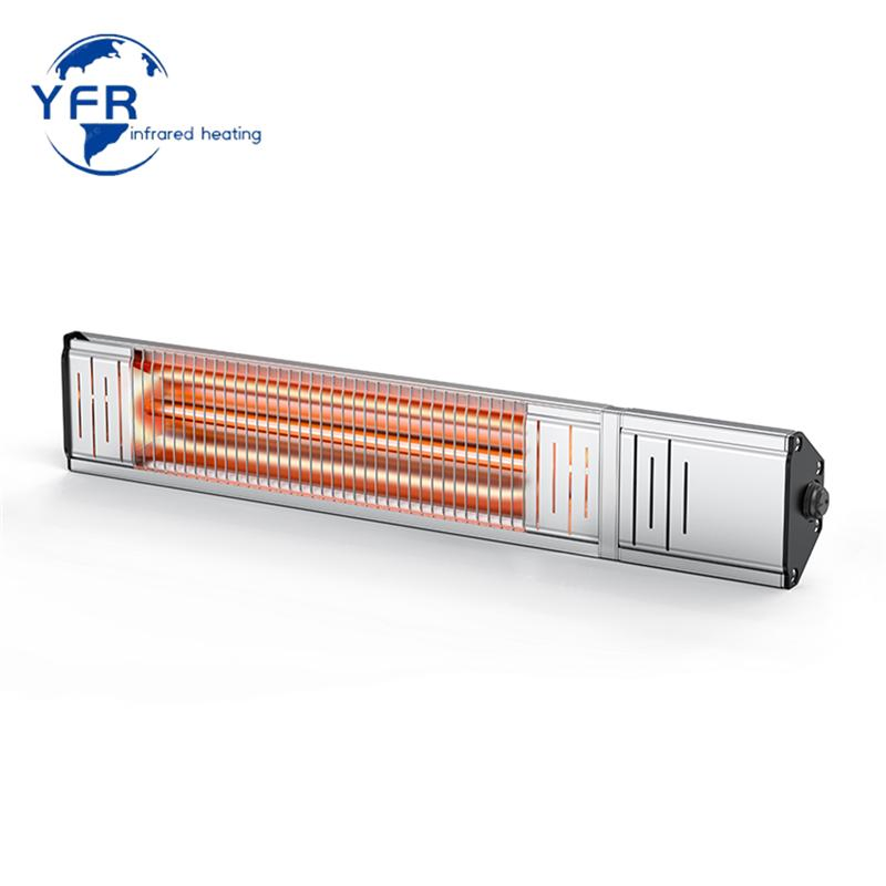 Electric Panel Infrared Heater Tower Heater 1800W Patio Space Heater Thermostat Heating Infrared Heater for Indoor Outdoor Heating
