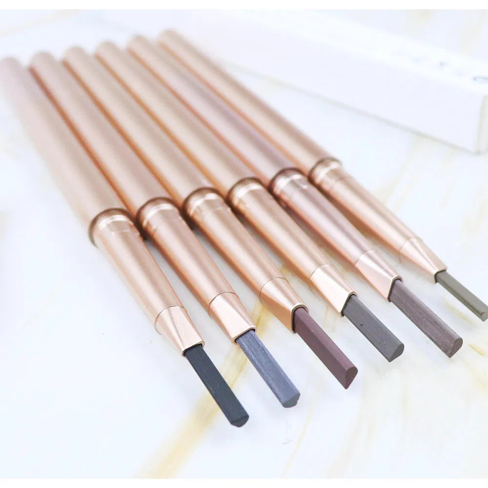 Waterproof Gold Tube Long Lasting Eyebrow Pencil Private Label