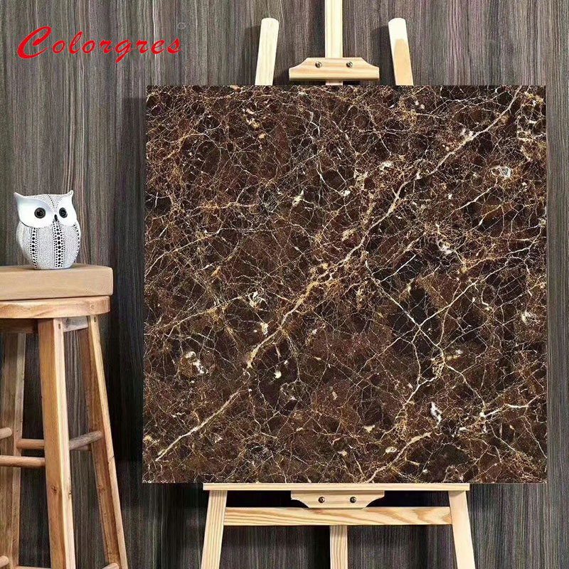 High-Quality Dark Marble Glazed Tile for Luxurious Interiors