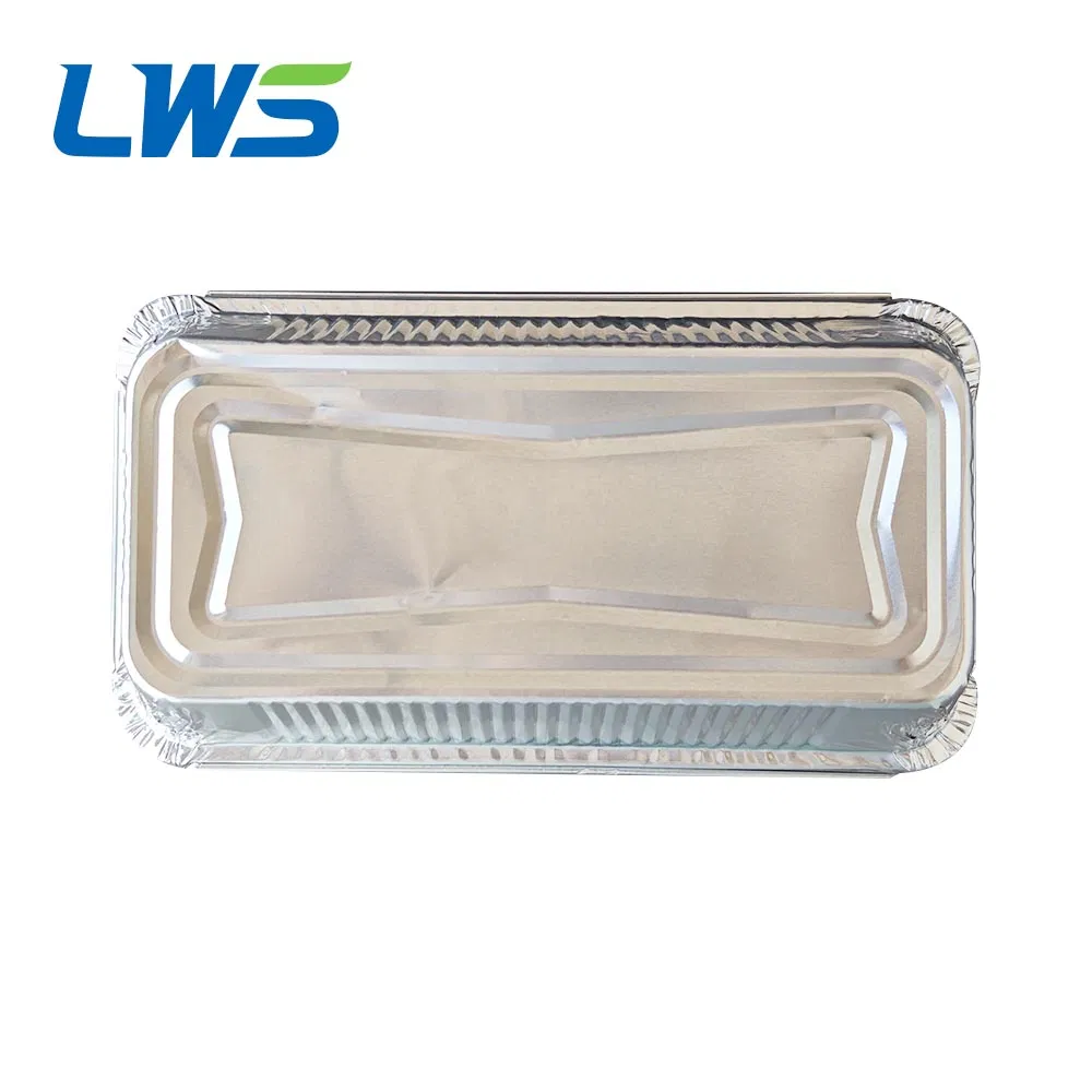 750ml 8.5*4.5'' Takeaway Disposable Aluminum Foil Food Tray for Baking Grilling BBQ