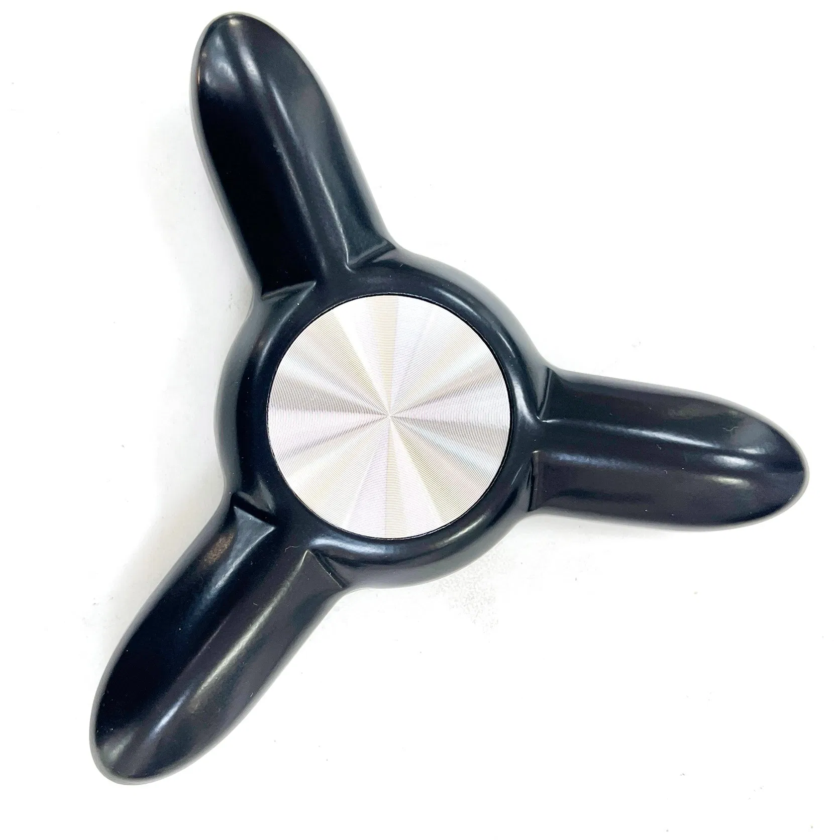 Black Color Zinc Alloy 3 Spoke Safe Handle for Door