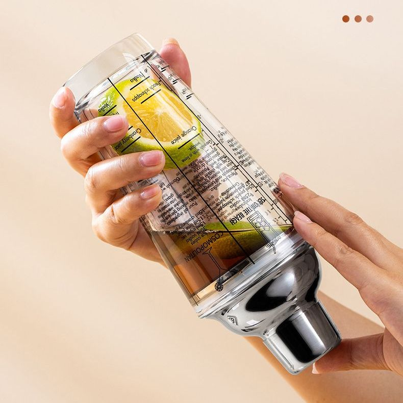 Шейкер для коктейлей стеклянный с рецептами