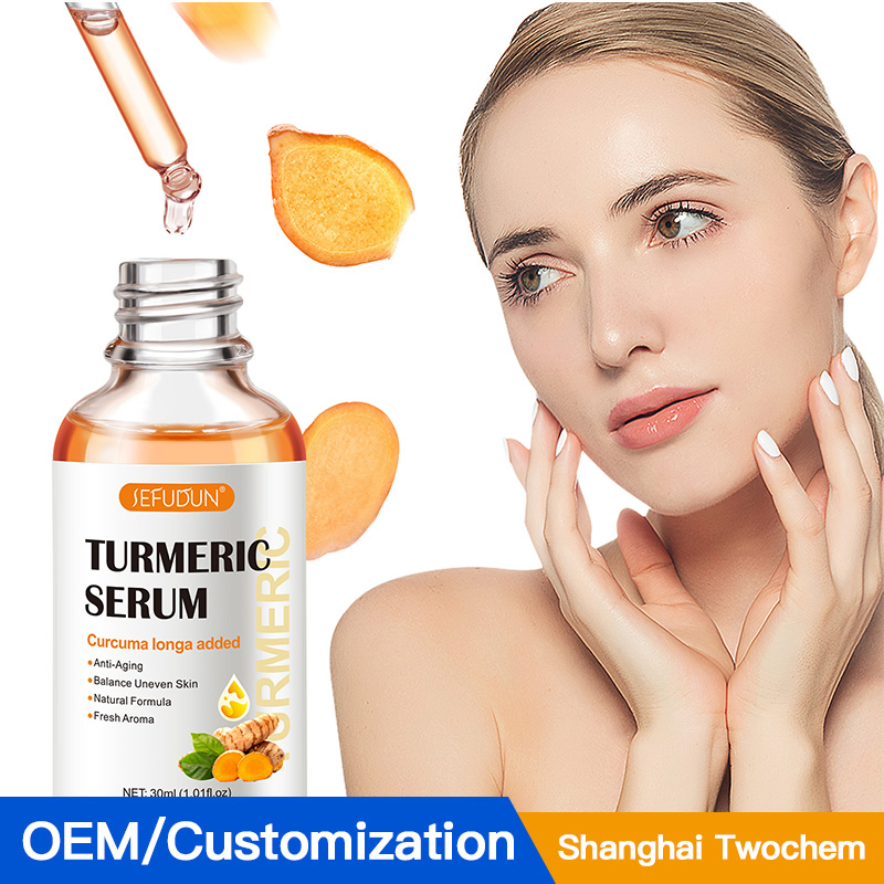 Private Label/OEM Wholesale Face and Body Moisturizing30/50/200ml Turmeric Massage Oil Face Body Skin Anti Aging Turmeric Super Whitening Oil