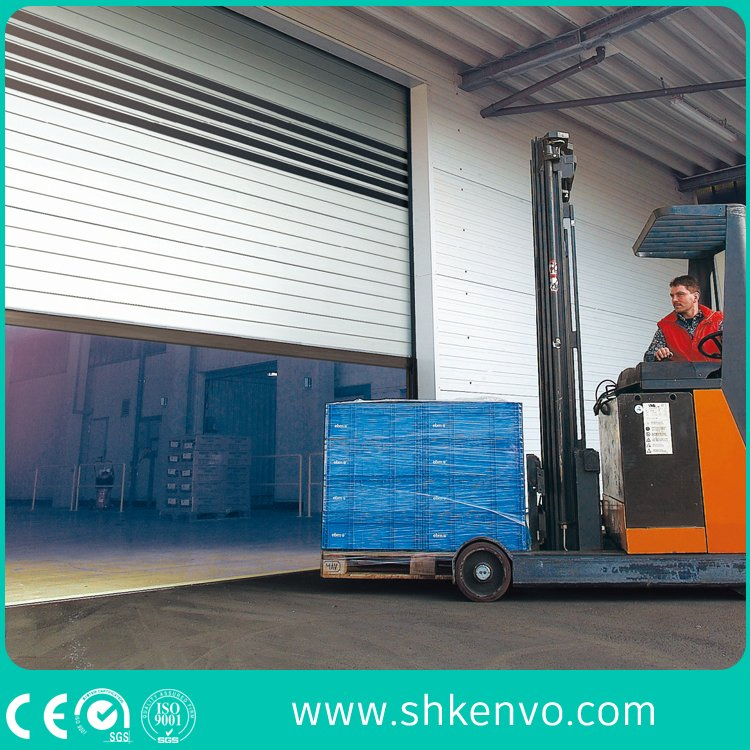 Industrial Automatic Spiral Aluminum Metal Thermal Insulated High Speed Performance Rapid Rise Overhead Roll up or Roller Shutter Door