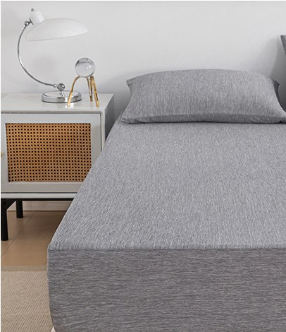 Summer Soft Breathable Cooling Bedding Sheets Cold Feeling Custom Fitted Sheet