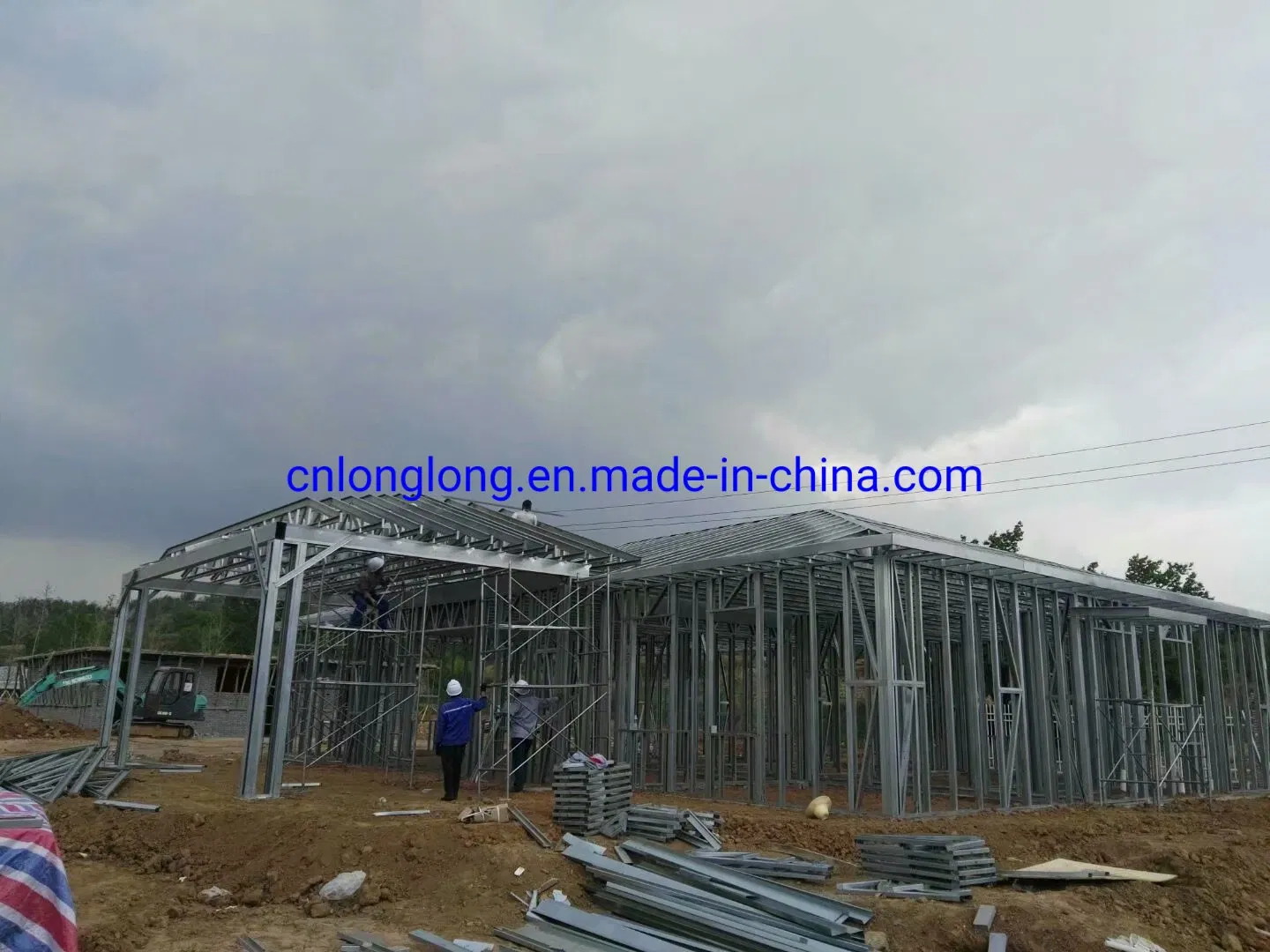 Modern Design Prefabricated Building Office with Light Steel Structure House