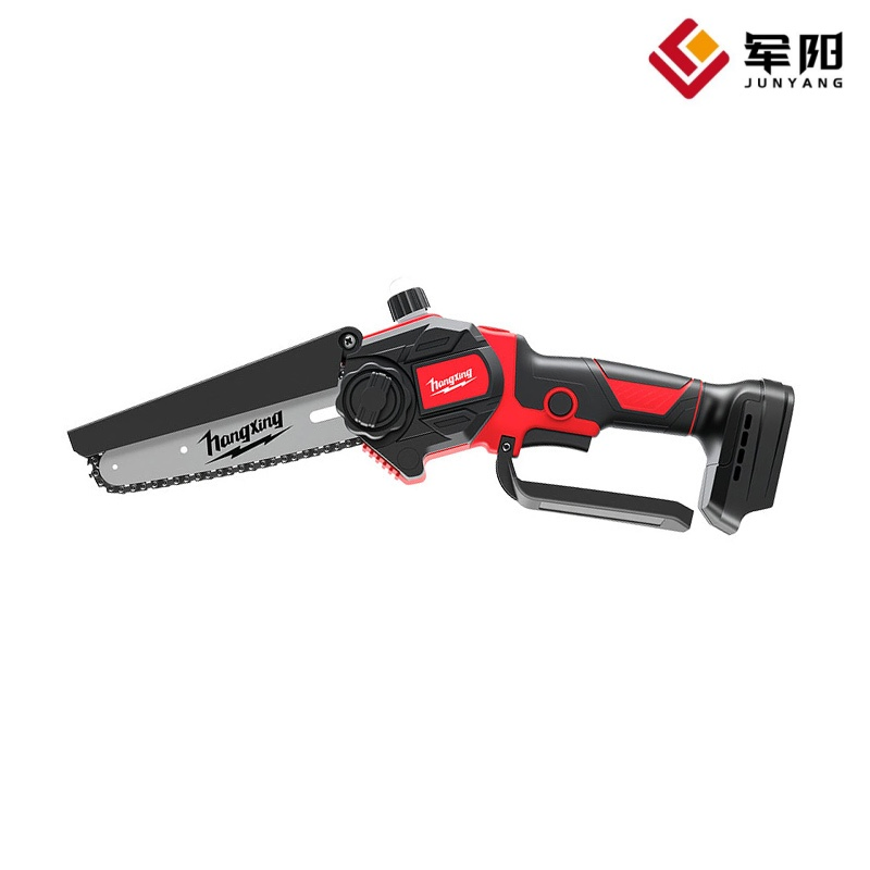 Compact Lightweight Electric Chain Saw for Narrow Space Use