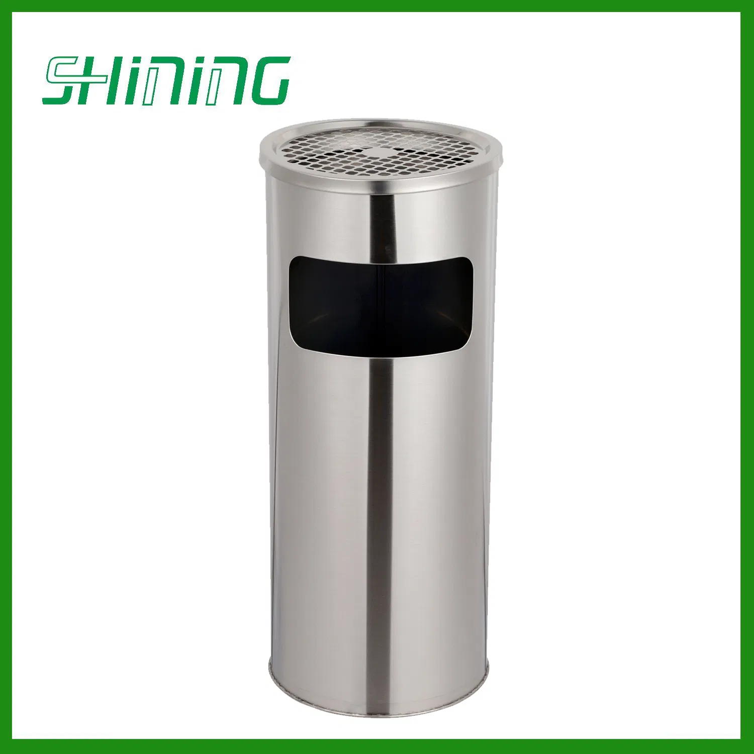 10 Liter Stainless Steel Ground Dustbin for Modern Spaces