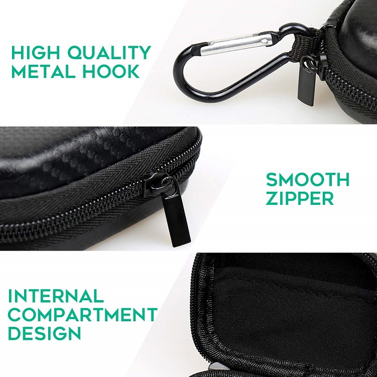 Защитный чехол EVA для наушников с карабином