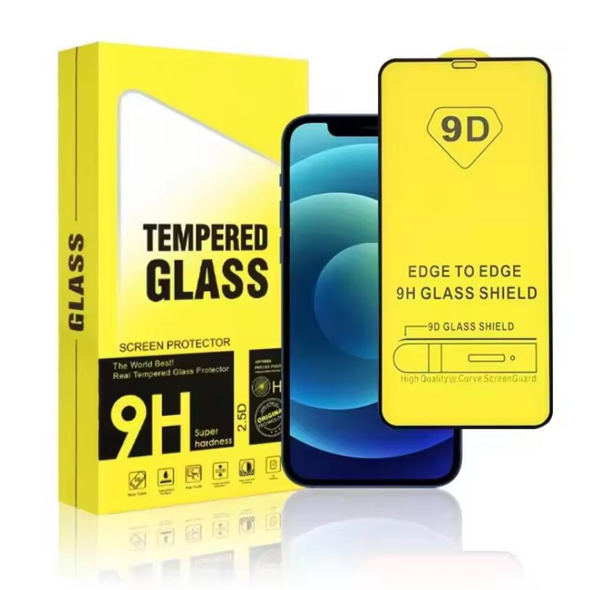 9d Mobile Phone Screen Protector Cell Phone Tempered Glass Full Cover Big Model List