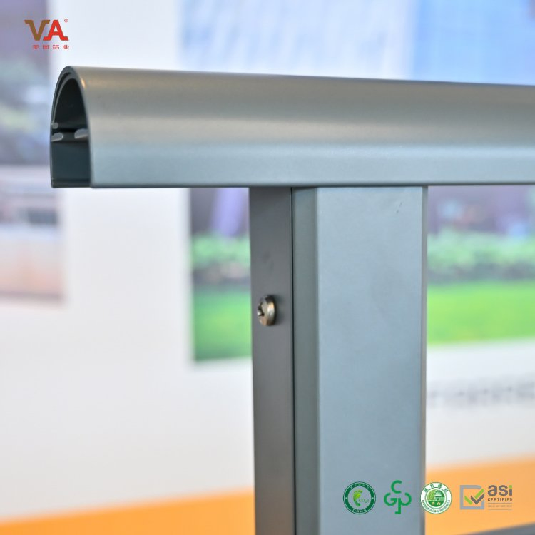 Stylish Modern House Fence Aluminum Glass Railing