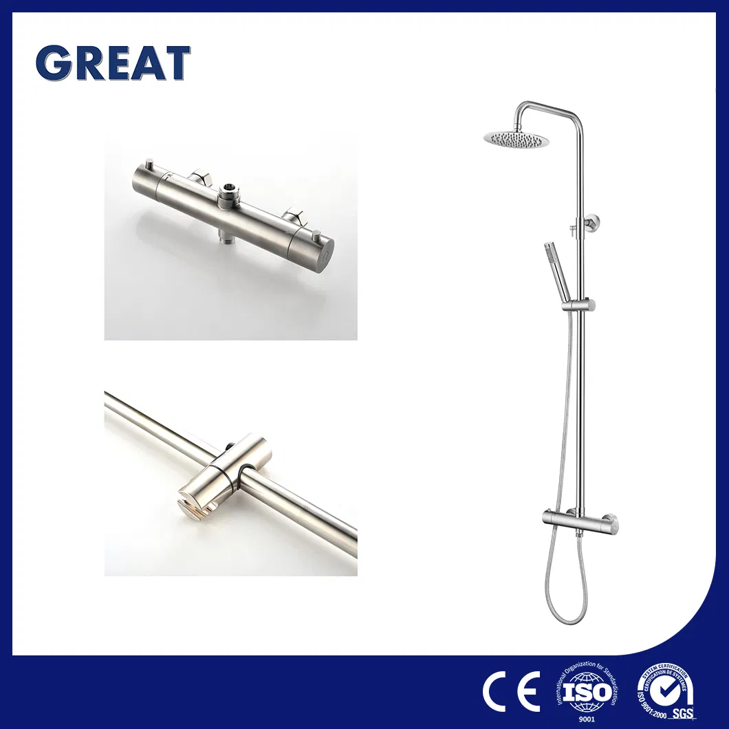Great 12inch LED Rain Shower Faucet OEM Customized Moorefield Shower Column China GLS4926 Wall Mounted Shower Column European Column Shower Manufacturers