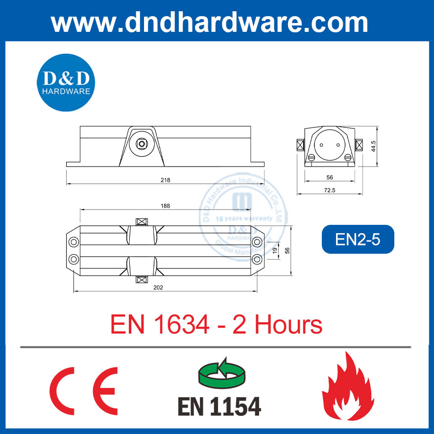 Heavy Duty CE En1154 Fire Rated Adjustabl Security Acess Control Automatic Spring Sliding Hydraulic Swing Commercial Wood Aluminum Alloy Concealed Door Closer