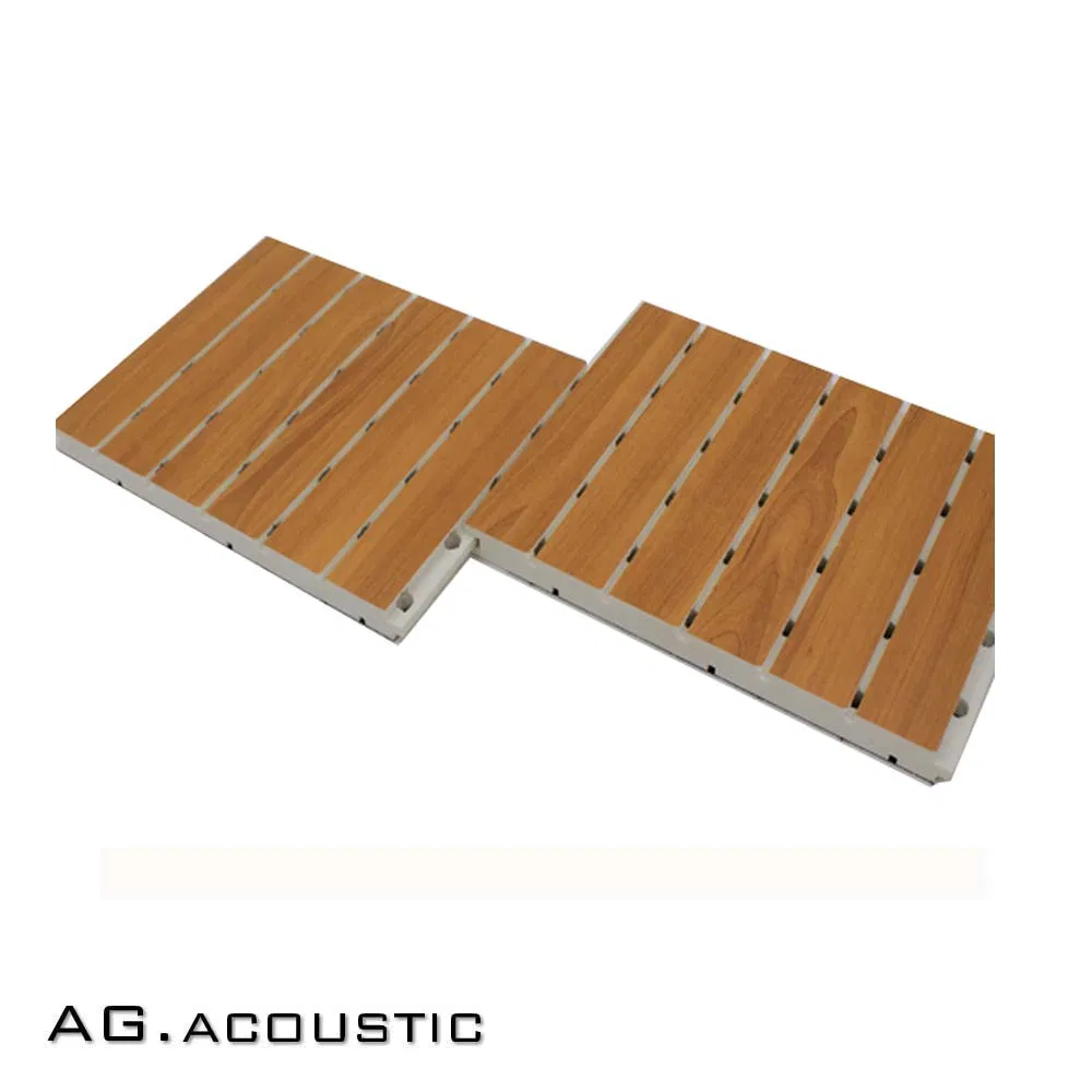 AG. Acoustic Decorative Material Grooved Ceiling Tiles Wooden Timber Slated Wall Panels