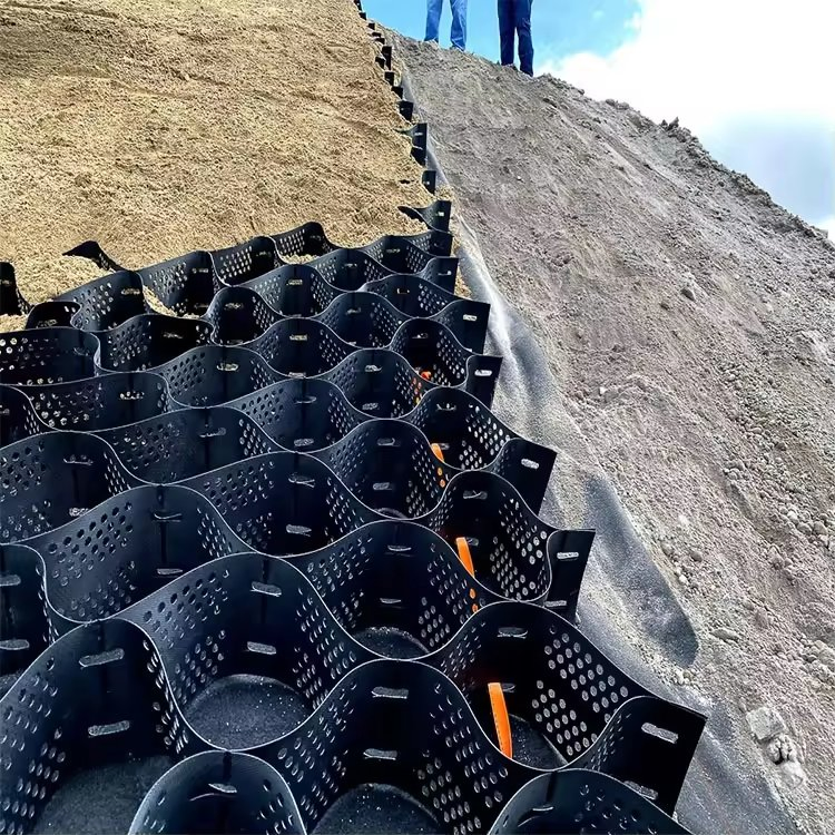 Gravel Stabilizer Grid Geocell Used in Road Construction River Slope Dam Protection