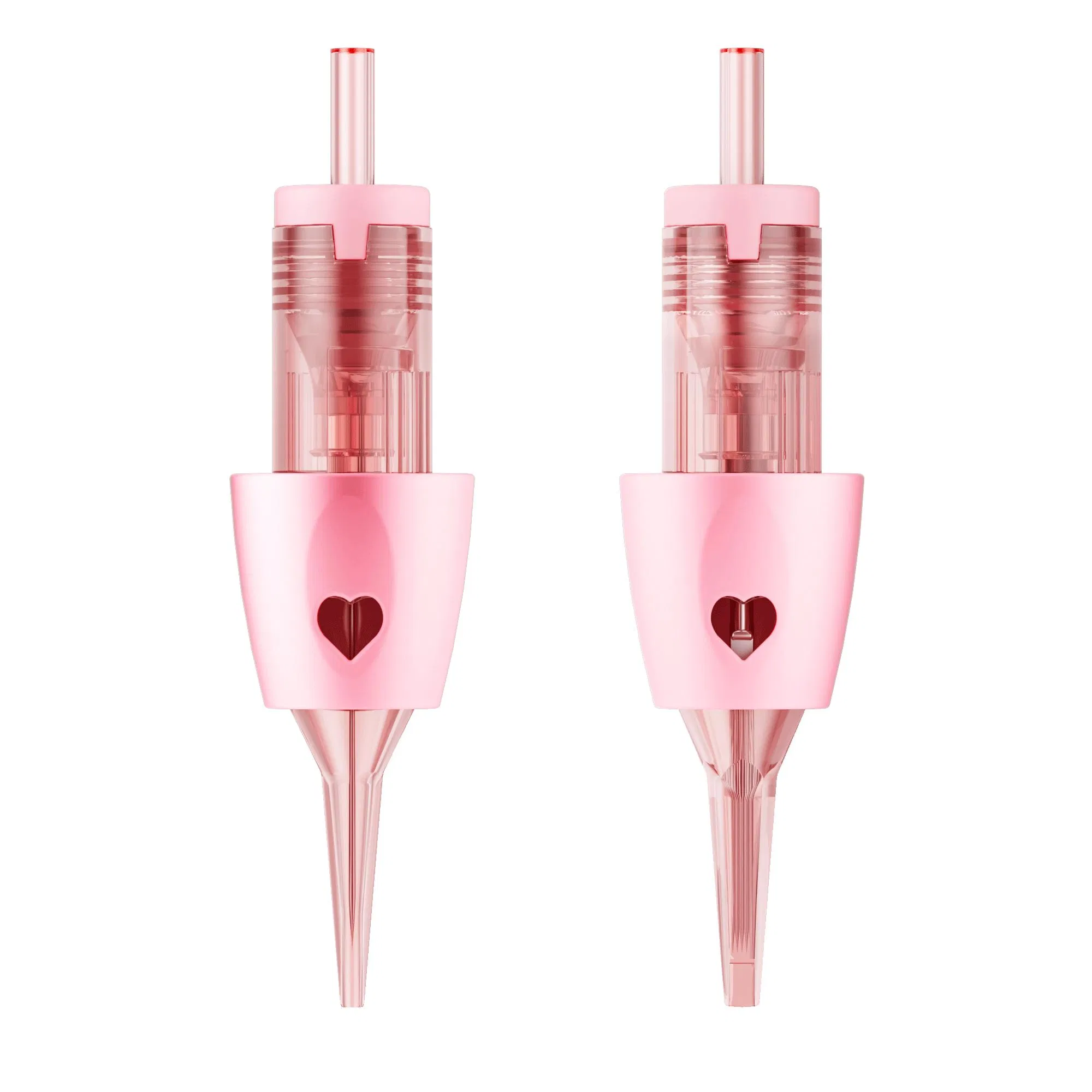 Disposable Permanent Tattoo Stainless Steel Cartridge Needles with Heart Finger Rest