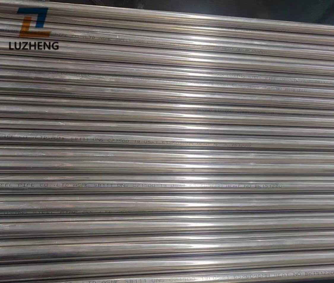 Air Cooler Condenser Seamless Cooper Alloy Tubes ASTM B111 B111m
