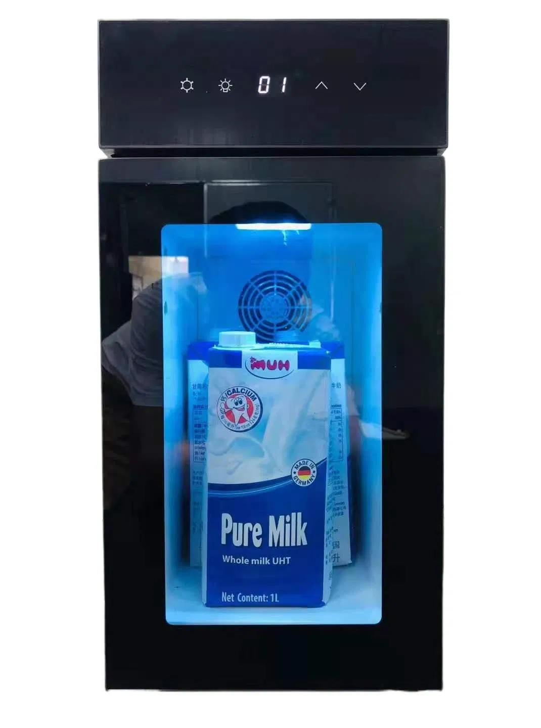 Professional Milk Cooler Machine with Glass Door M10s 9L Capacity