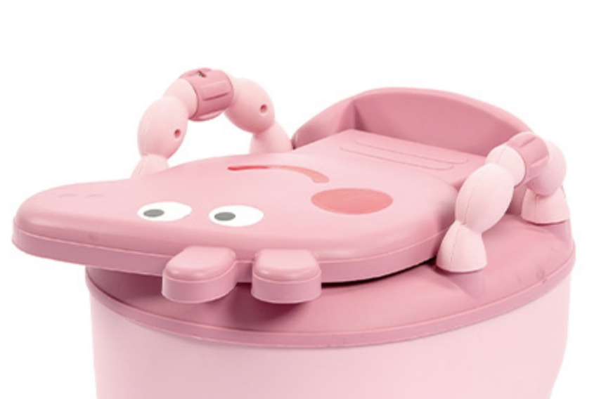 Green Pink Plastic 3 Colors Choosing Baby Potty Baby Training Seat