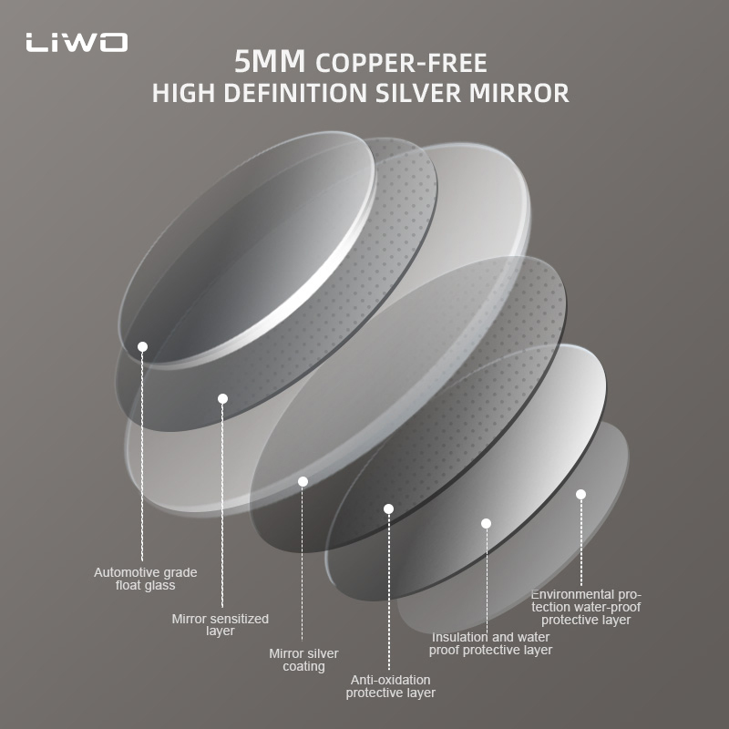 High Quality Home Decoration Wall-Mounted Bathroom Furniture Irregular Smart LED Mirror with Frameless Modern Intelligent Adjustable Lights