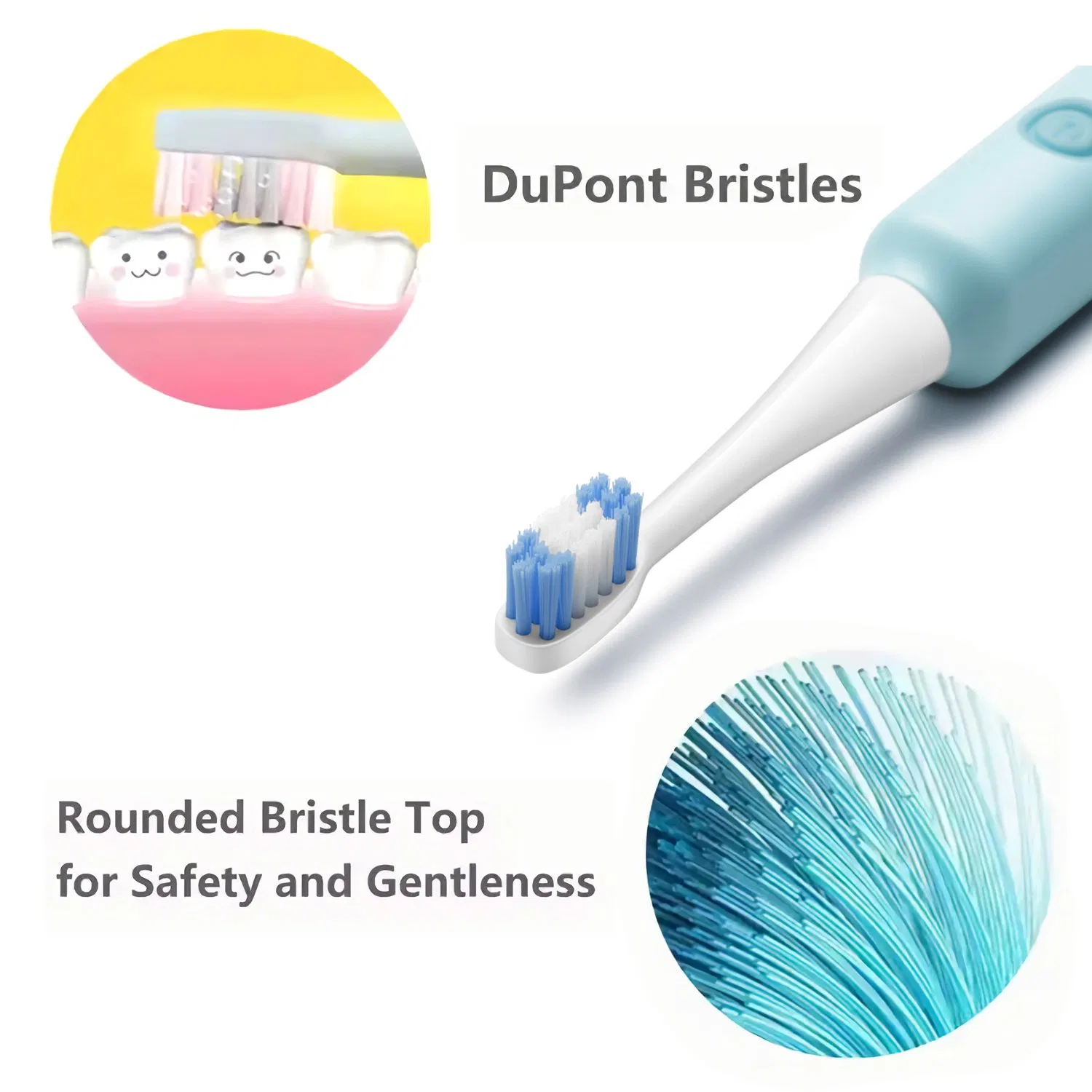 Children/Kids Smart Waterproof Soft Bristle Battery Powered Electric Toothbrush