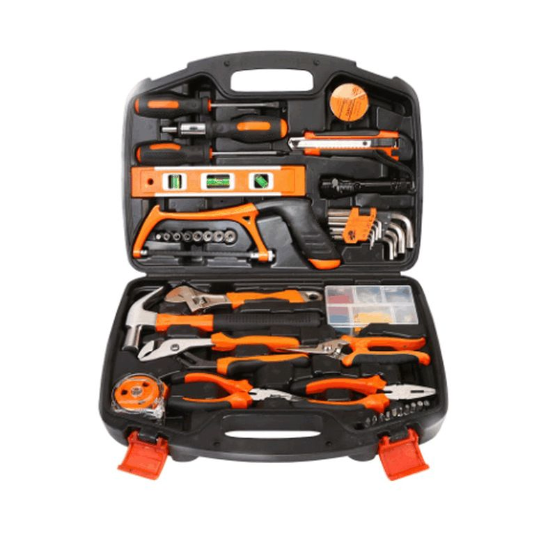 Набор инструментов 128 предметов с дрелью для дома