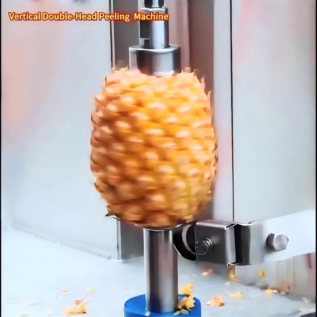 Advance and Flexible Vertical Single/Double-Head Peeling Machine with Rapid and Accurate Peeling for Melon and Fruits Peeling Operation Efficiency
