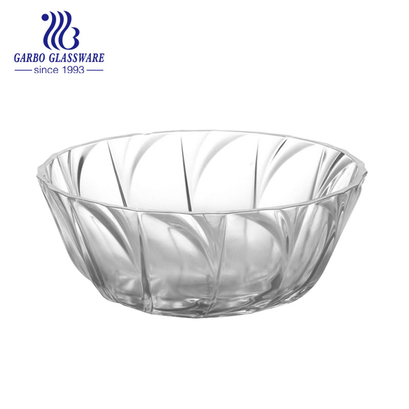 Wholesale Factory Transparent Heat Resistant 6.5 Inch Glass Fruit Candy Salad Bowl
