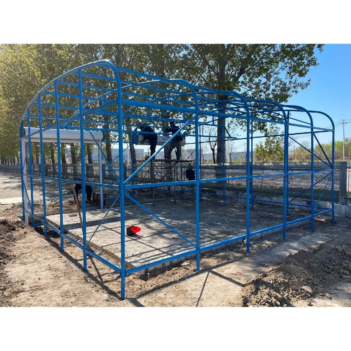 SC185 Prefab shed steel structure building portable car garage